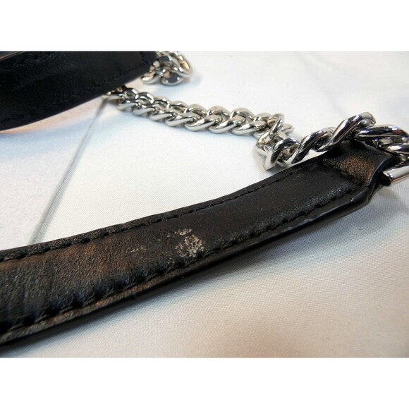 Michael Kors Medium Leather Jet Set Chain Messenger Bag Excellent - Picture 7 of 8